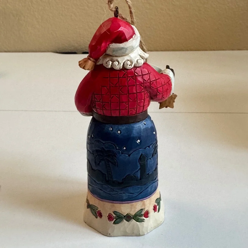 Jim Shore Heartwood Creek Joy To The World Santa Nativity Ornament 6001504 EUC